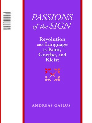 cover image of Passions of the Sign